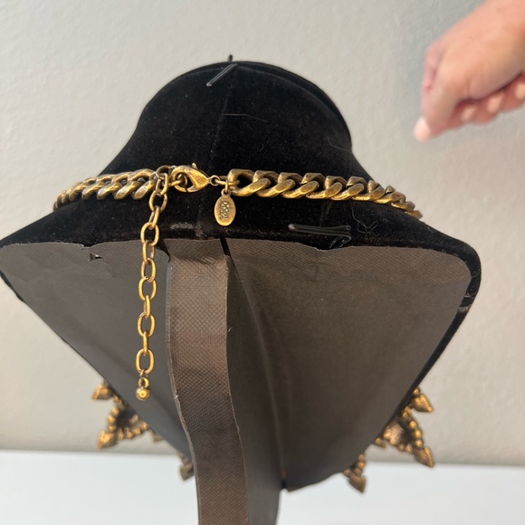 VTG  Joan Rivers Blue Rhinestone Bib Necklace - Picture 5 of 7